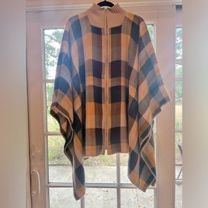 NOVICA Alpaca Turtle Neck Pancho NWOT